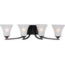 Maxim Lighting&reg; Oil Rubbed Bronze 7 in. 100W 4-Light Bath Light with Frosted Glass Shade 