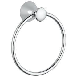 Round Closed Towel Ring in Polished Chrome