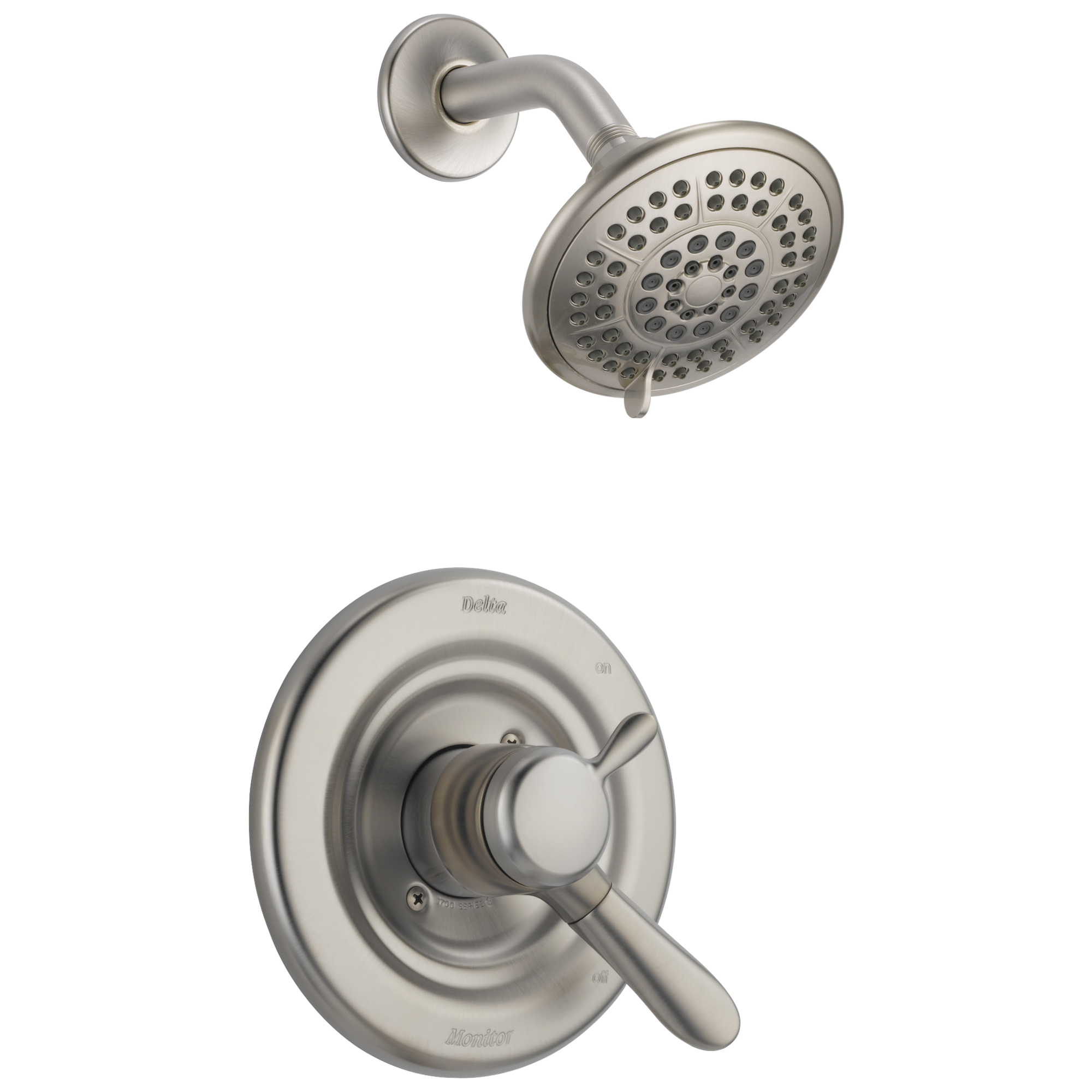 Delta Faucet Brilliance Stainless Single Handle Multi Function Shower Faucet (Trim Only) 