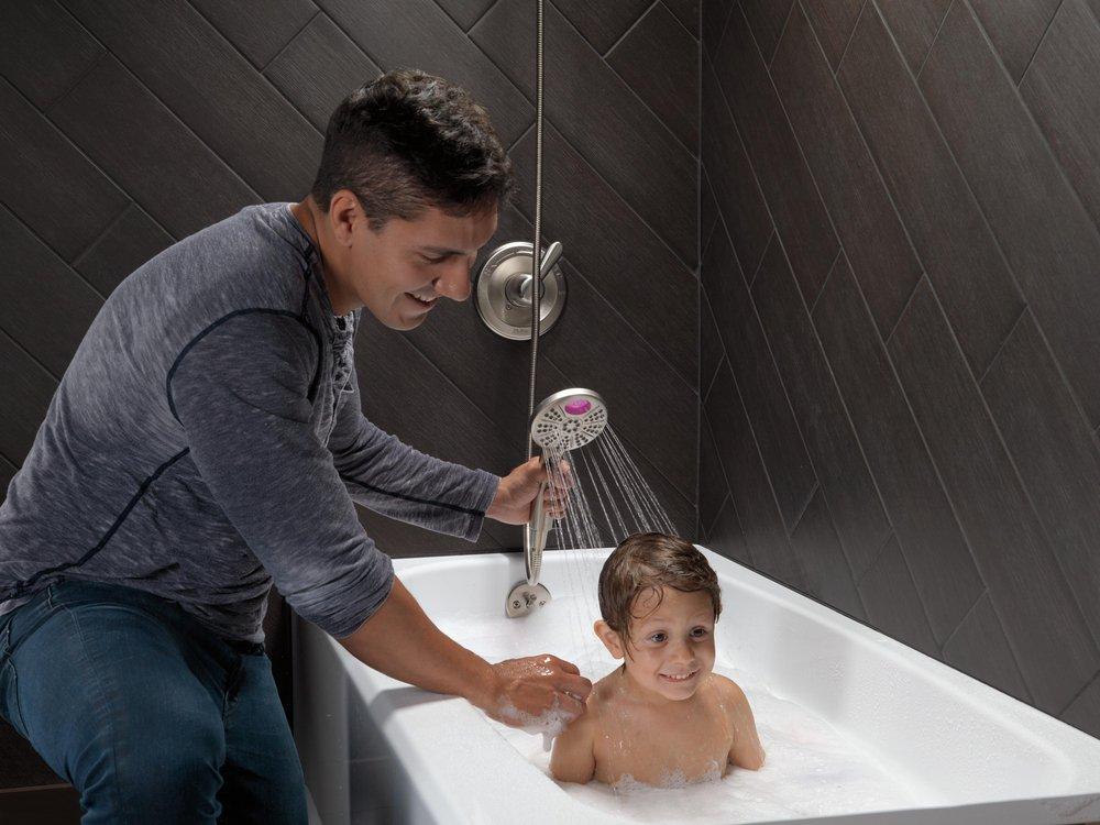 Delta Faucet Brilliance Stainless Single Handle Shower Faucet Trim Only 