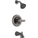 2-Hole Tub and Shower Faucet Trim with Lever Handle in Aged Pewter (Trim Only)