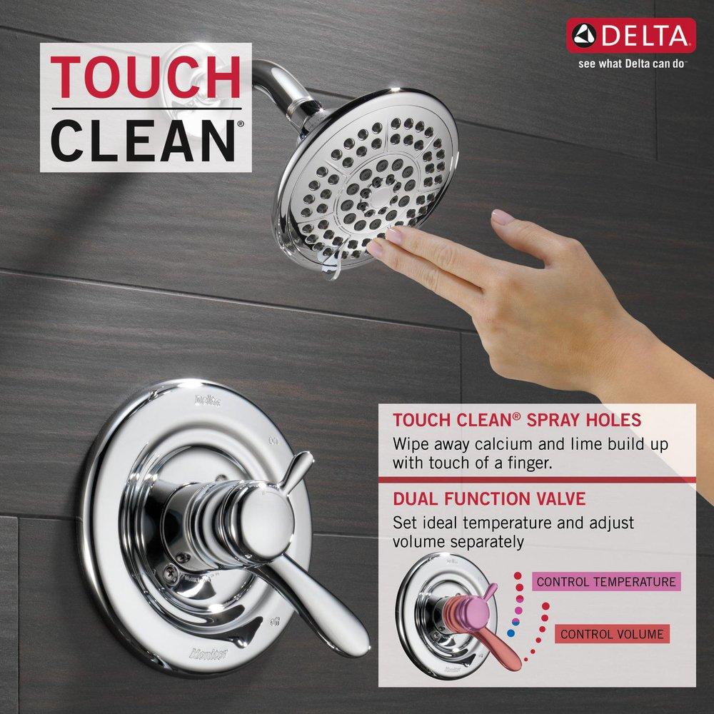 Delta Faucet Chrome Two Handle Multi Function Bathtub & Shower Faucet (Trim Only) 