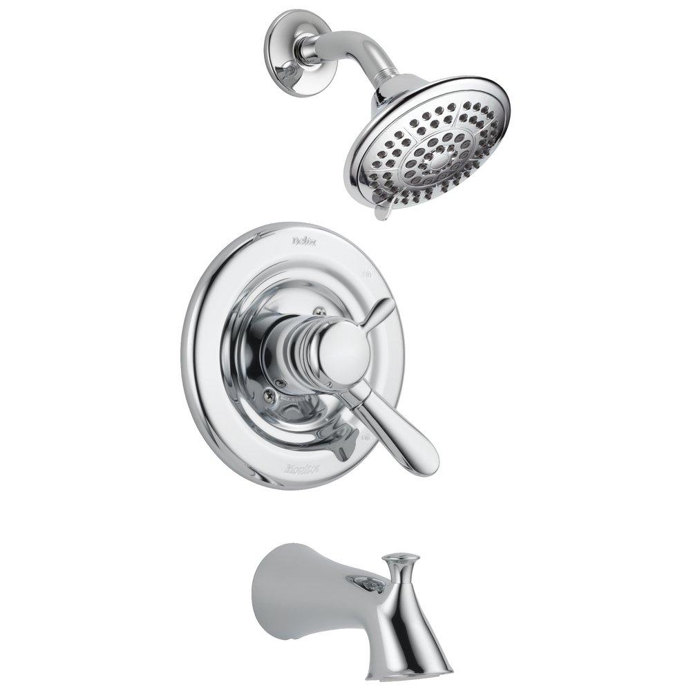 Delta Faucet Chrome Two Handle Multi Function Bathtub & Shower Faucet (Trim Only) 