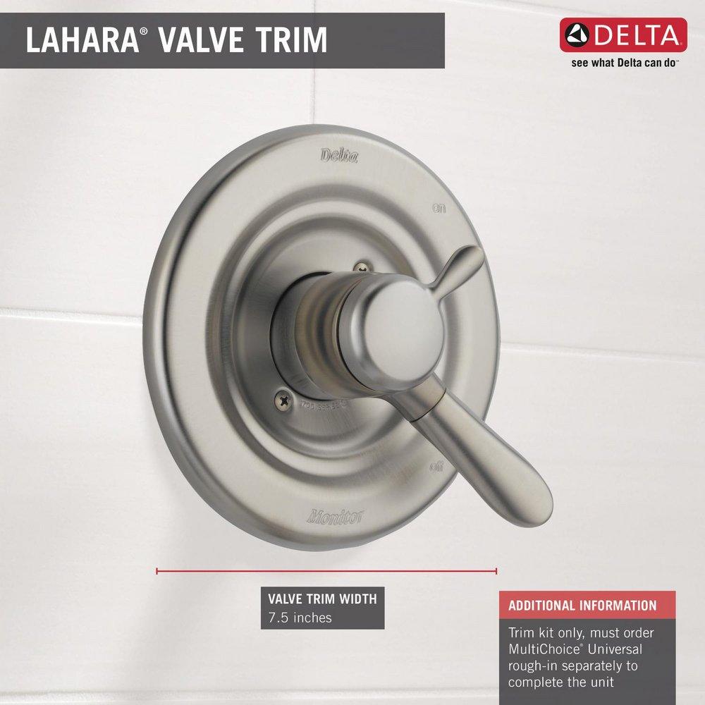 Delta Faucet Brilliance Stainless Single Handle Shower Faucet Trim Only 