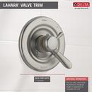 Delta Faucet Brilliance Stainless Single Handle Shower Faucet Trim Only 