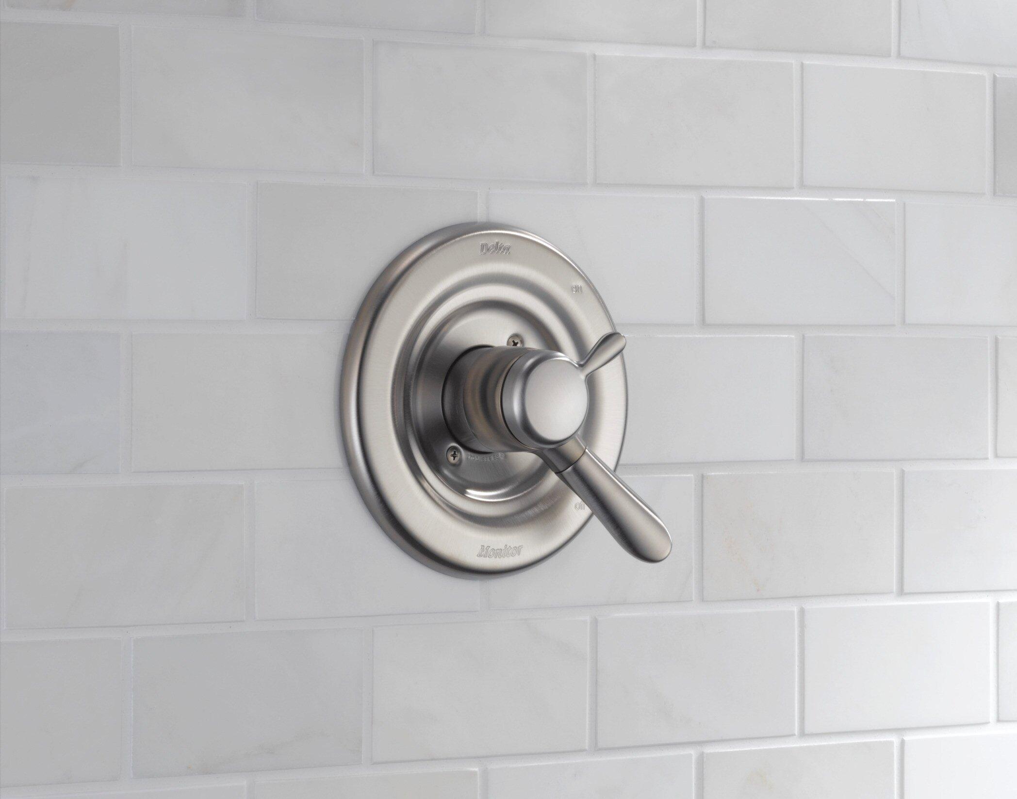 Delta Faucet Brilliance Stainless Single Handle Shower Faucet Trim Only 