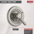 Delta Faucet Brilliance Stainless Single Handle Shower Faucet Trim Only 