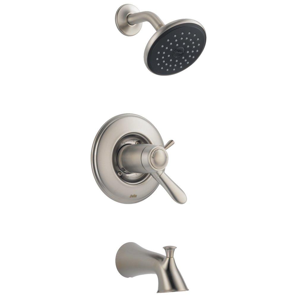 Delta Faucet Stainless Two Handle Single Function Bathtub & Shower Faucet (Trim Only) 