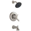 Delta Faucet Stainless Two Handle Single Function Bathtub & Shower Faucet (Trim Only) 