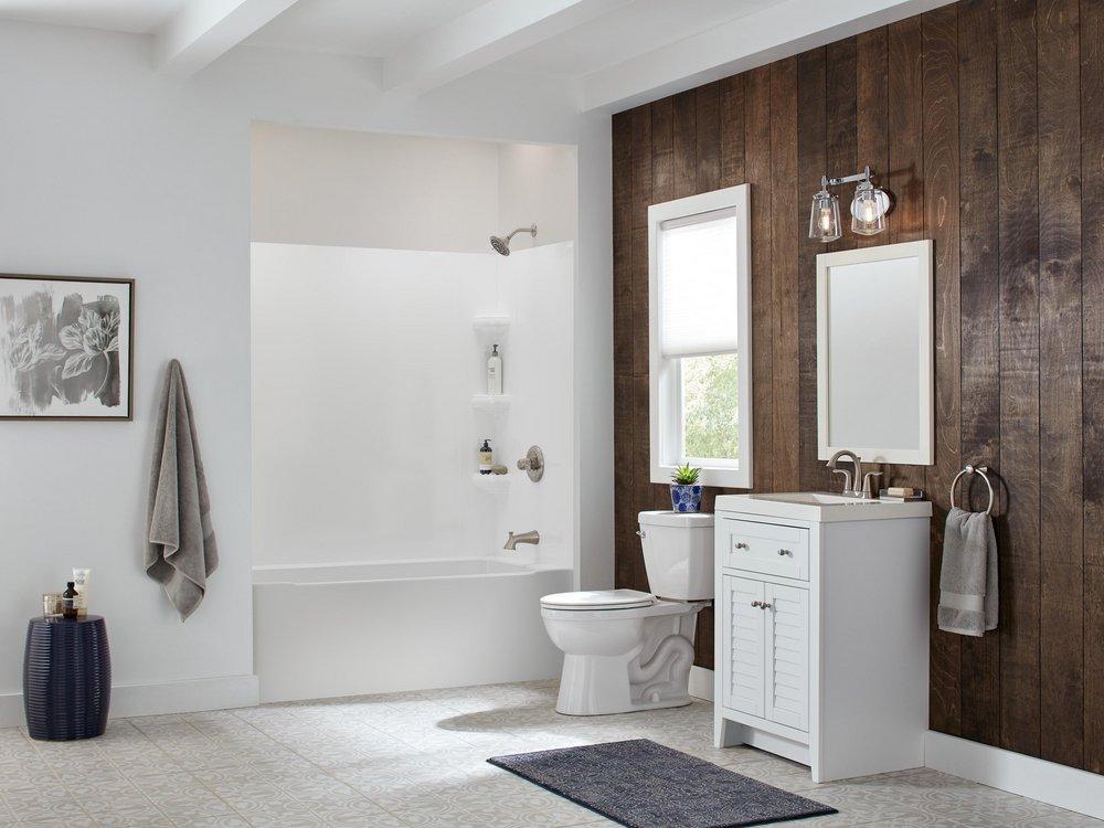 Delta Faucet Brilliance® Stainless Single Handle Multi Function Bathtub & Shower Faucet (Trim Only) 