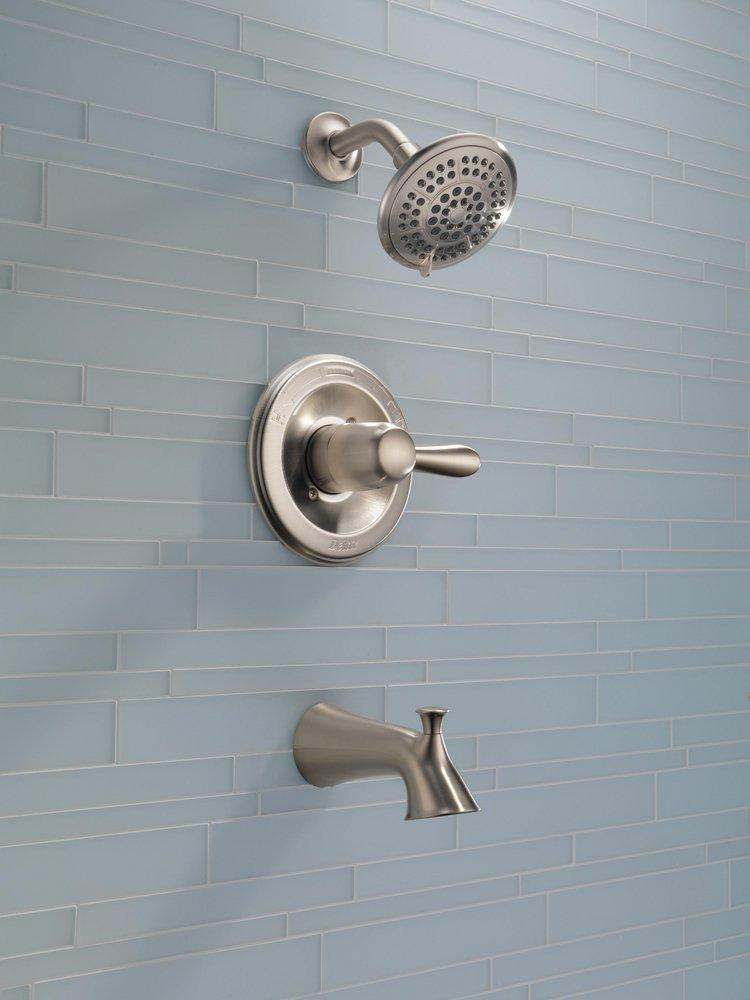 Delta Faucet Brilliance® Stainless Single Handle Multi Function Bathtub & Shower Faucet (Trim Only) 