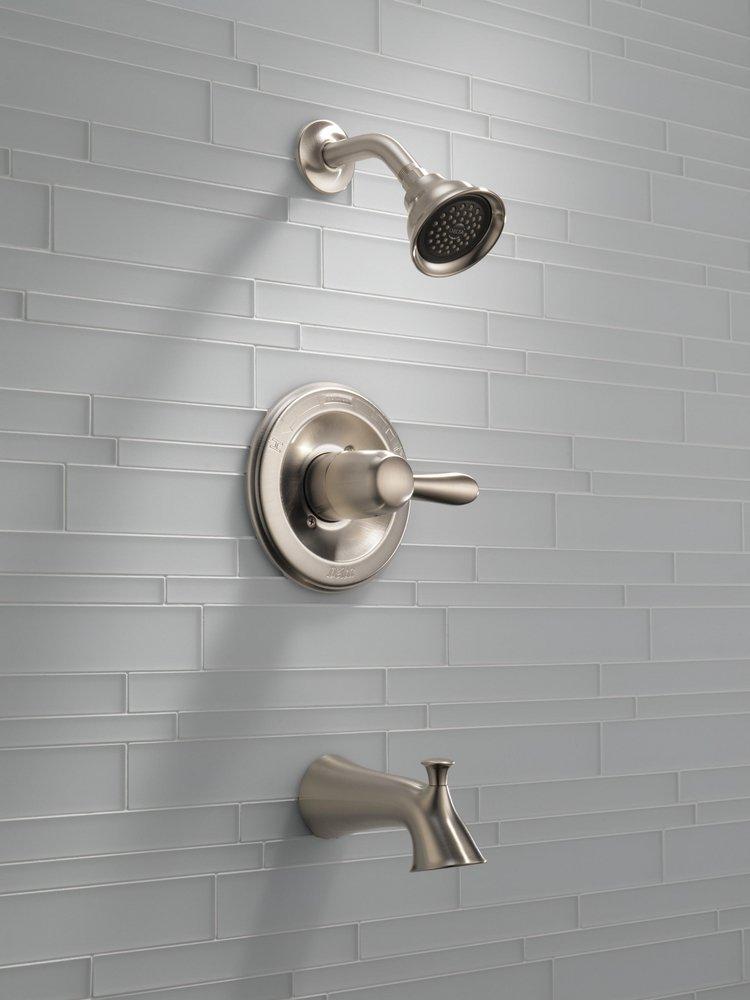 Delta Faucet Brilliance® Stainless Single Handle Multi Function Bathtub & Shower Faucet (Trim Only) 