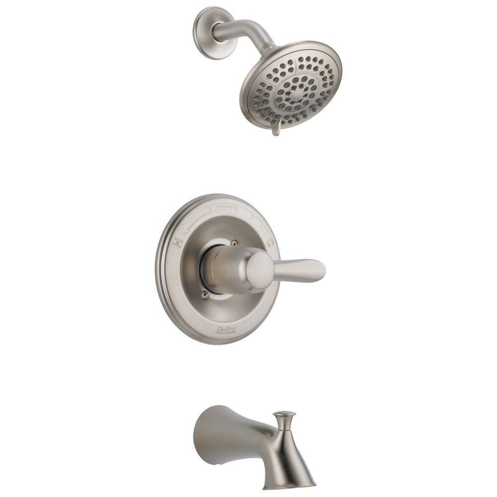 Delta Faucet Brilliance® Stainless Single Handle Multi Function Bathtub & Shower Faucet (Trim Only) 