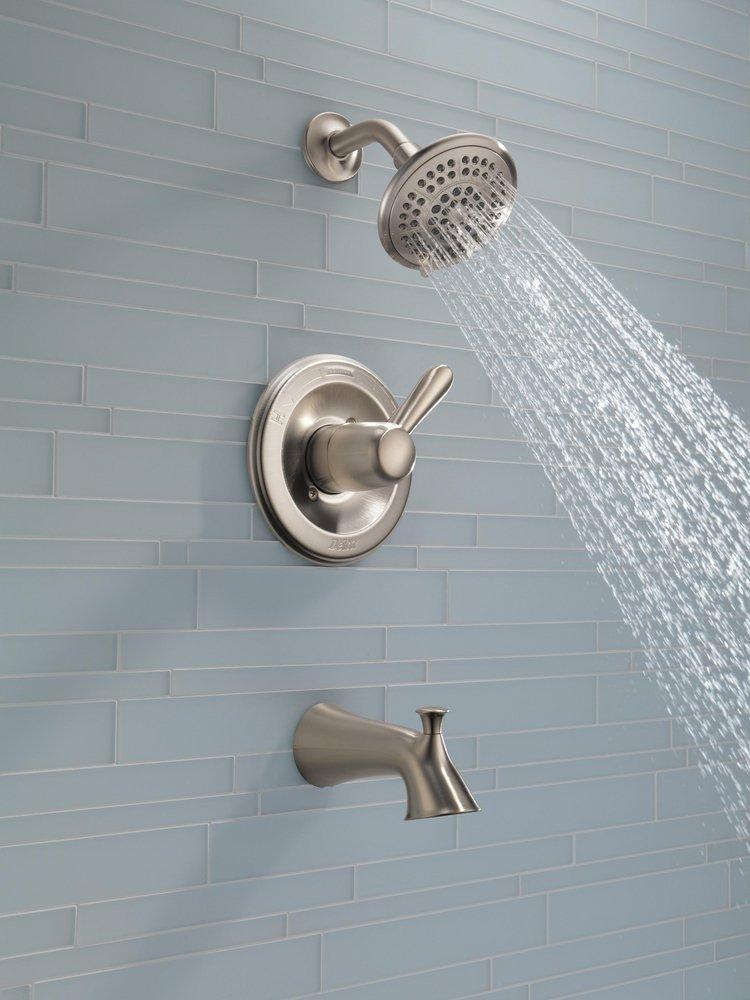 Delta Faucet Brilliance® Stainless Single Handle Multi Function Bathtub & Shower Faucet (Trim Only) 