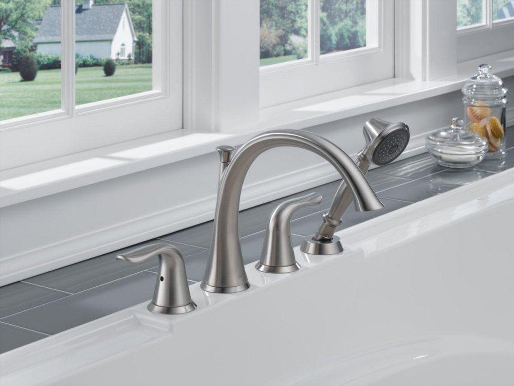 Delta Faucet Chrome Two Handle Roman Tub Faucet Trim Only 