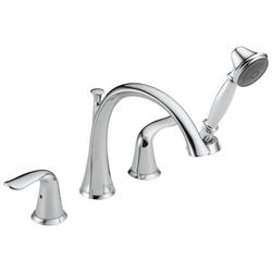 Two Handle Roman Tub Faucet with Hand Shower in Chrome (Trim Only)