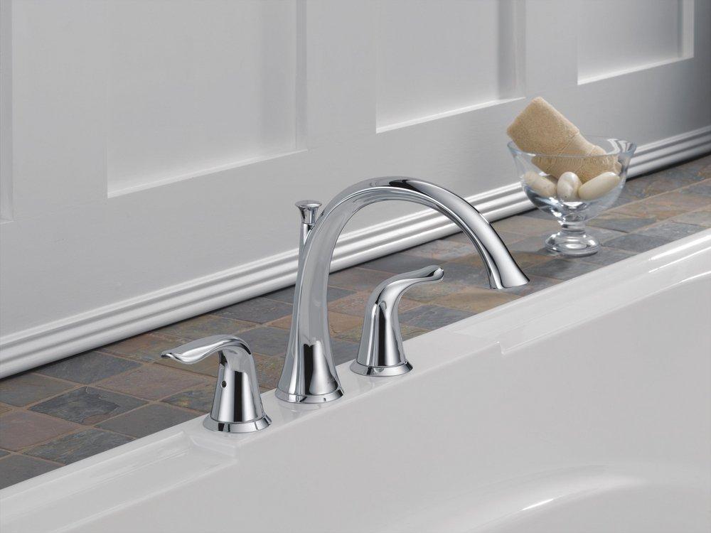 Delta Faucet Chrome Two Handle Roman Tub Faucet Trim Only 