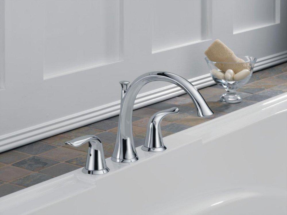 Delta Faucet Chrome Two Handle Roman Tub Faucet Trim Only 