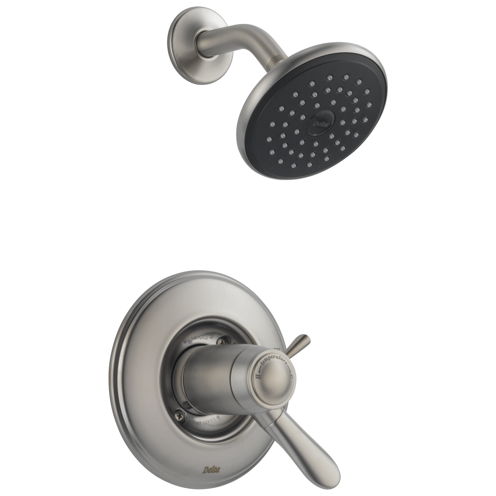 Delta Faucet Brilliance Stainless Single Handle Single Function Shower Faucet (Trim Only) 