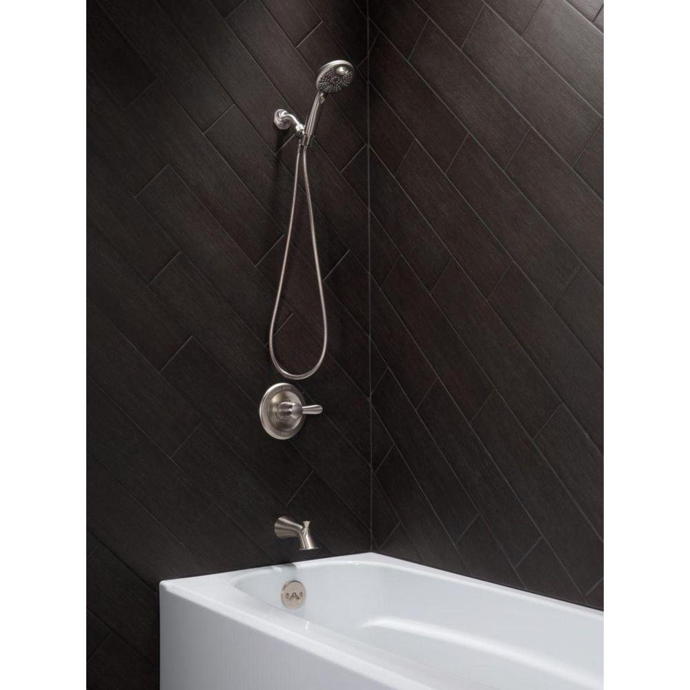 Delta Faucet Stainless Wall Mount Tub Spout Pop-Up Diverter 
