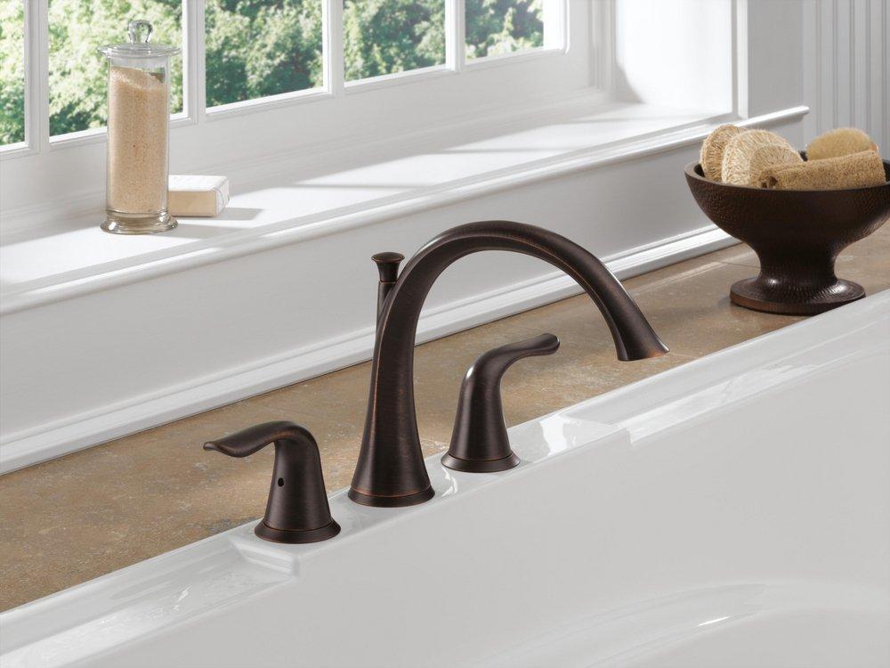 Delta Faucet Venetian Bronze Two Handle Roman Tub Faucet Trim Only 
