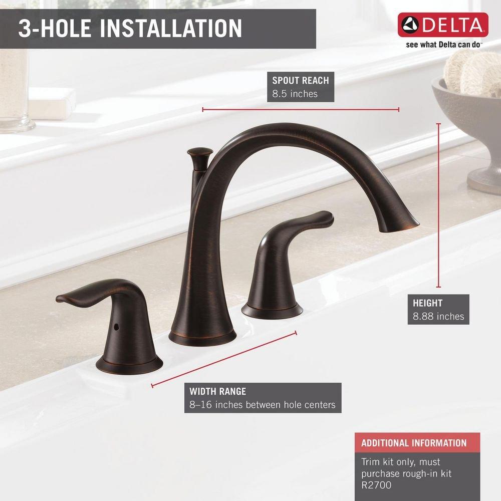 Delta Faucet Venetian Bronze Two Handle Roman Tub Faucet (Trim Only) 