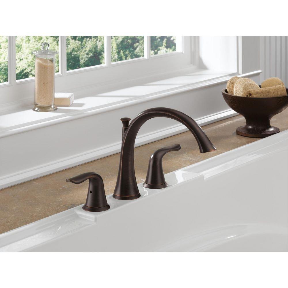 Delta Faucet Venetian Bronze Two Handle Roman Tub Faucet (Trim Only) 