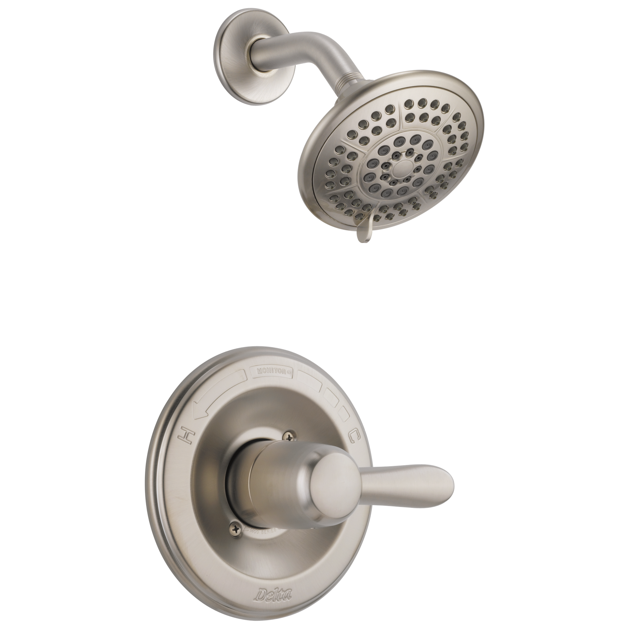 Delta Faucet Brilliance Stainless Single Handle Multi Function Shower Faucet (Trim Only) 