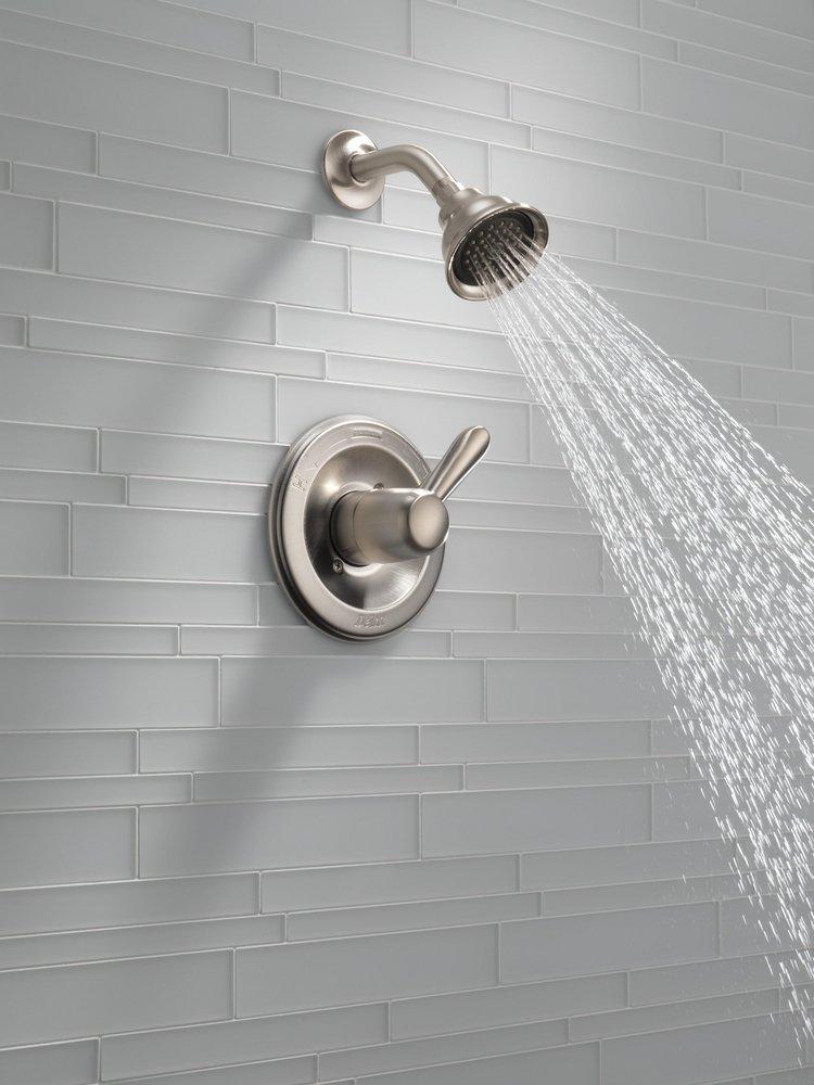Delta Faucet Brilliance Stainless Single Handle Multi Function Shower Faucet (Trim Only) 