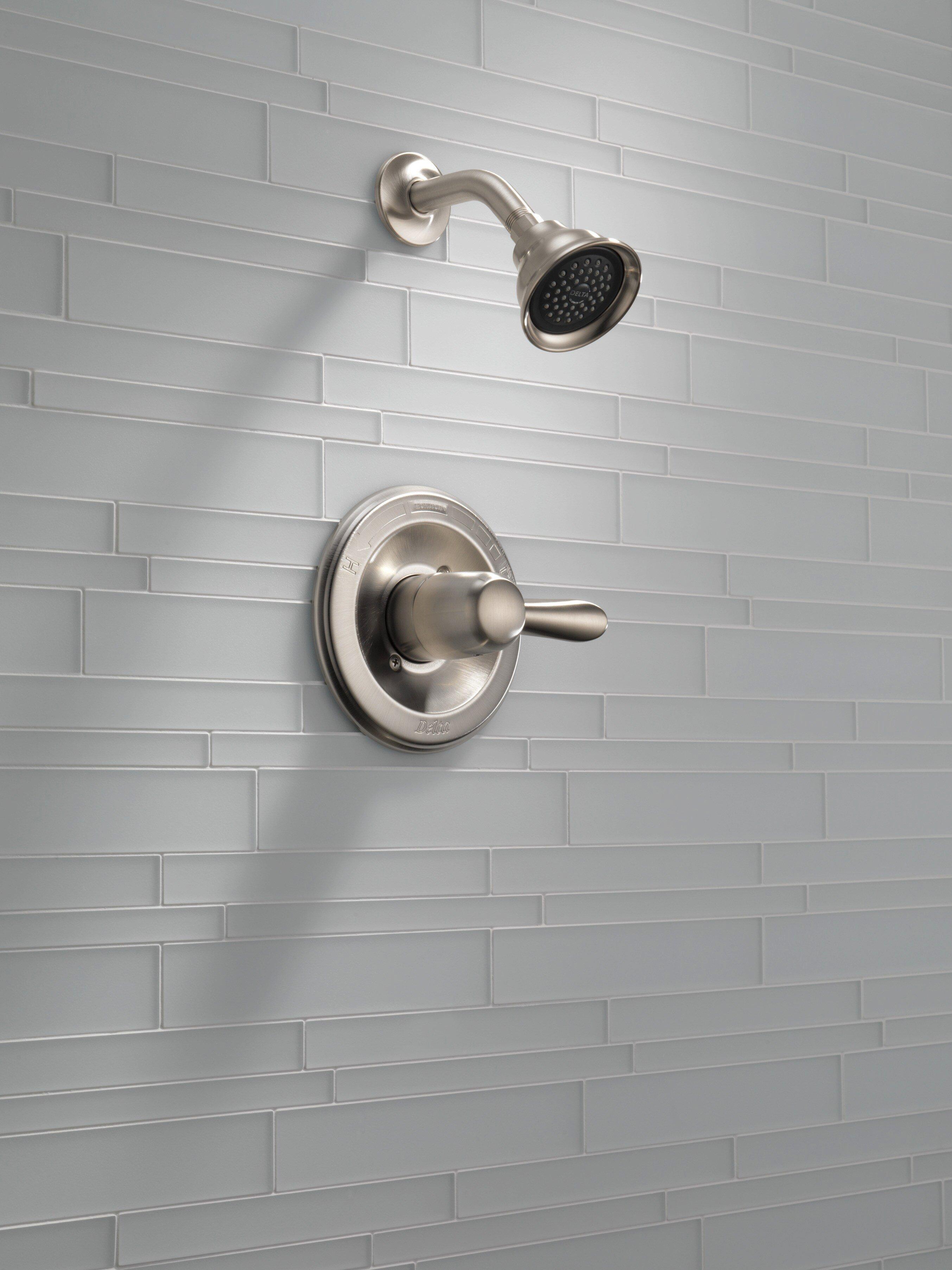Delta Faucet Brilliance Stainless Single Handle Multi Function Shower Faucet (Trim Only) 