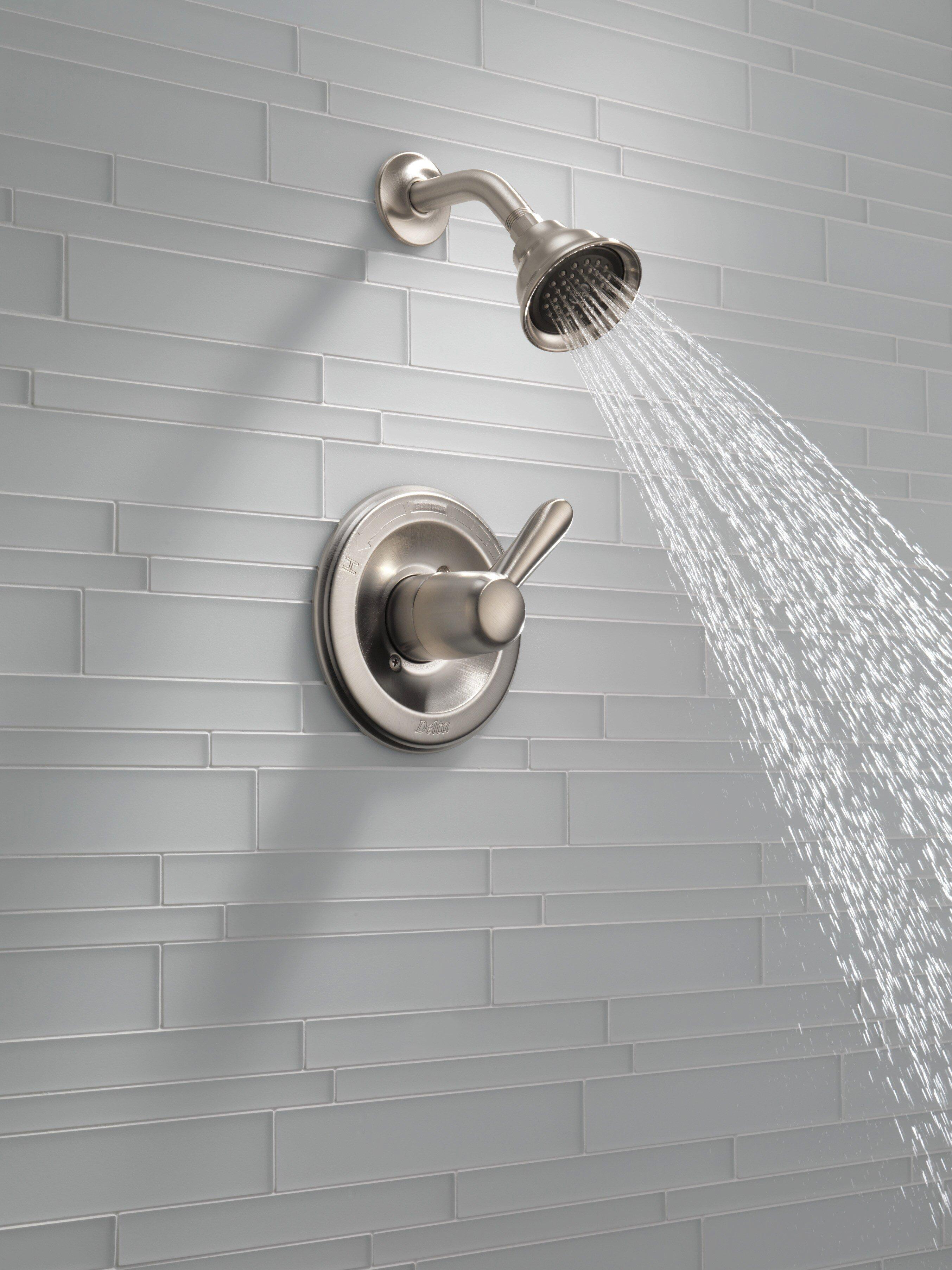 Delta Faucet Brilliance Stainless Single Handle Multi Function Shower Faucet (Trim Only) 