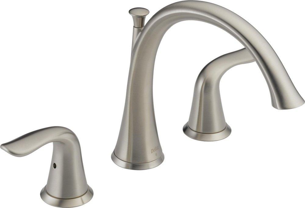Delta Faucet Brilliance&reg; Stainless Two Handle Roman Tub Faucet Trim Only 