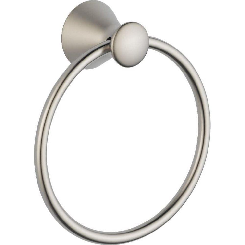 Delta Faucet Brilliance Stainless Round Closed Towel Ring 