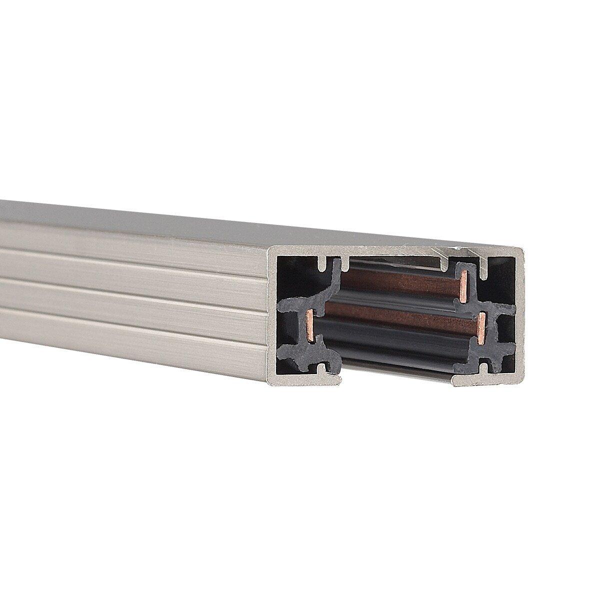 WAC Lighting Brushed Nickel 120V Single Circuit Track 