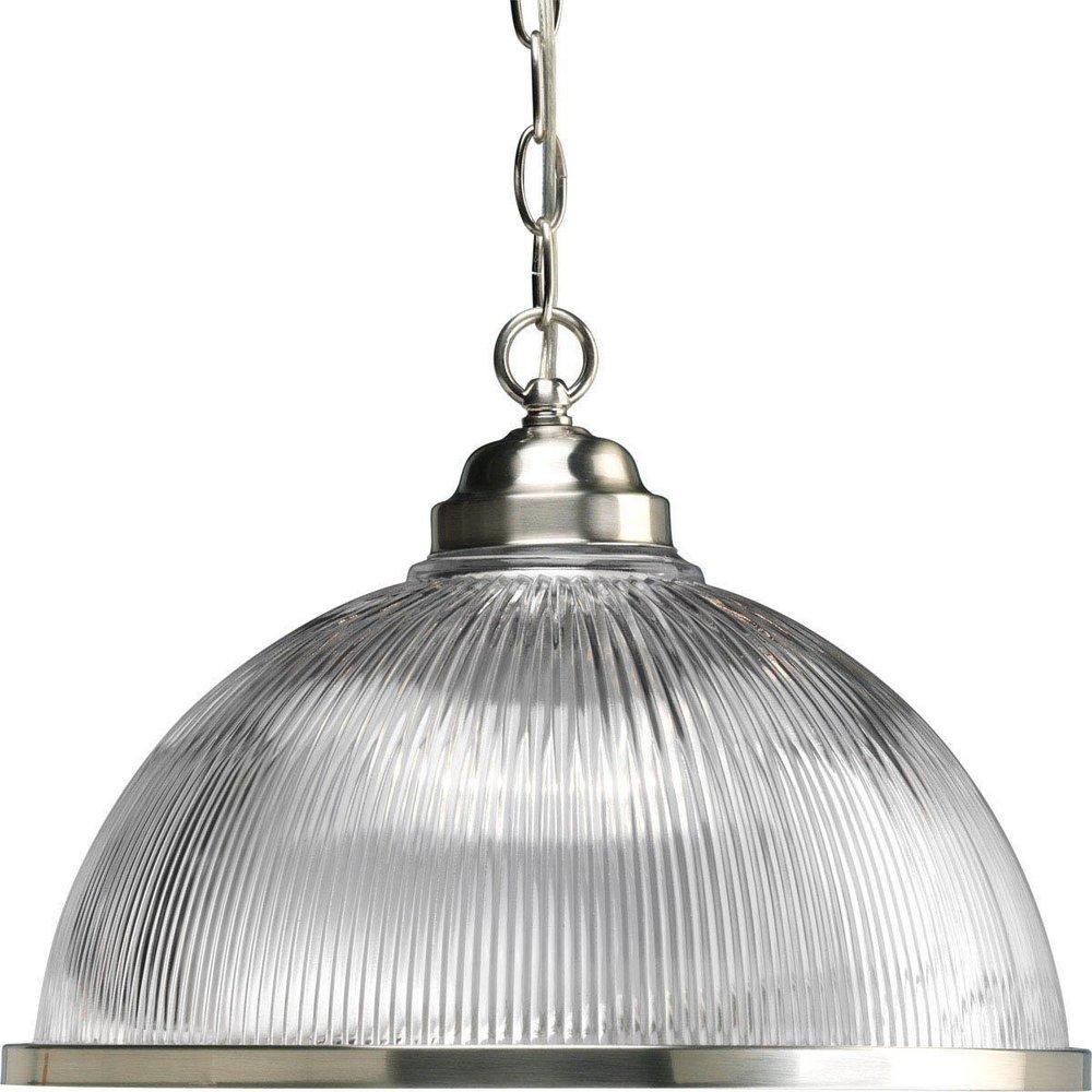 Progress Lighting Brushed Nickel 11-1/2 in. 150W 1-Light Pendant 