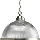 Progress Lighting Brushed Nickel 11-1/2 in. 150W 1-Light Pendant 