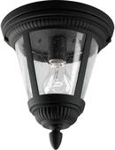 Progress Lighting Black 100W 1-Light Ceiling Mount Medium Lantern 