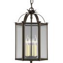 15-1/4 in. 60W 3-Light Hall and Foyer Pendant in Antique Bronze