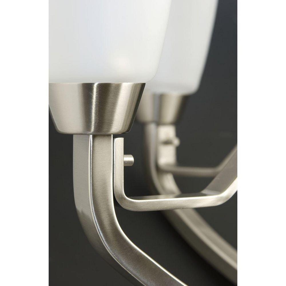Progress Lighting Brushed Nickel 9 Light 540W Candelabra Chandelier 