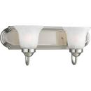 Progress Lighting Brushed Nickel 18 in. 100W 2-Light Bath Light 