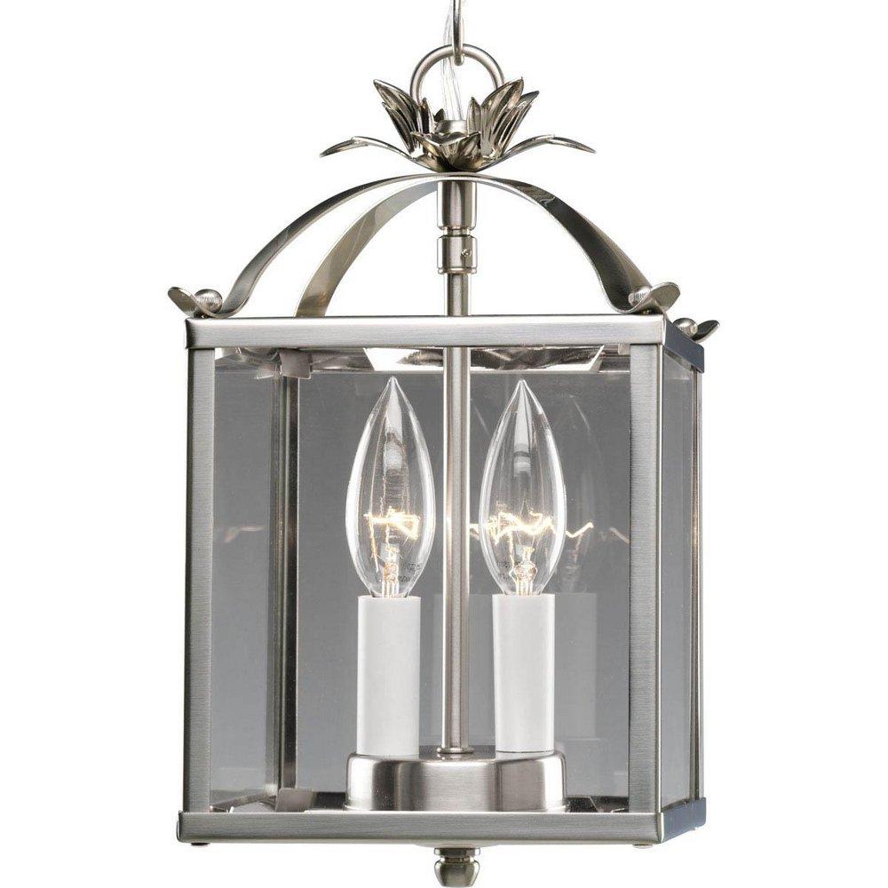 Progress Lighting Brushed Nickel 2-Light Foyer 