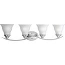 Progress Lighting Polished Chrome 8-1/8 in. 100W 4-Light Bath Vanity Fixture 