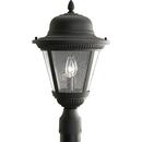 2-Light Large Post Lantern in Black