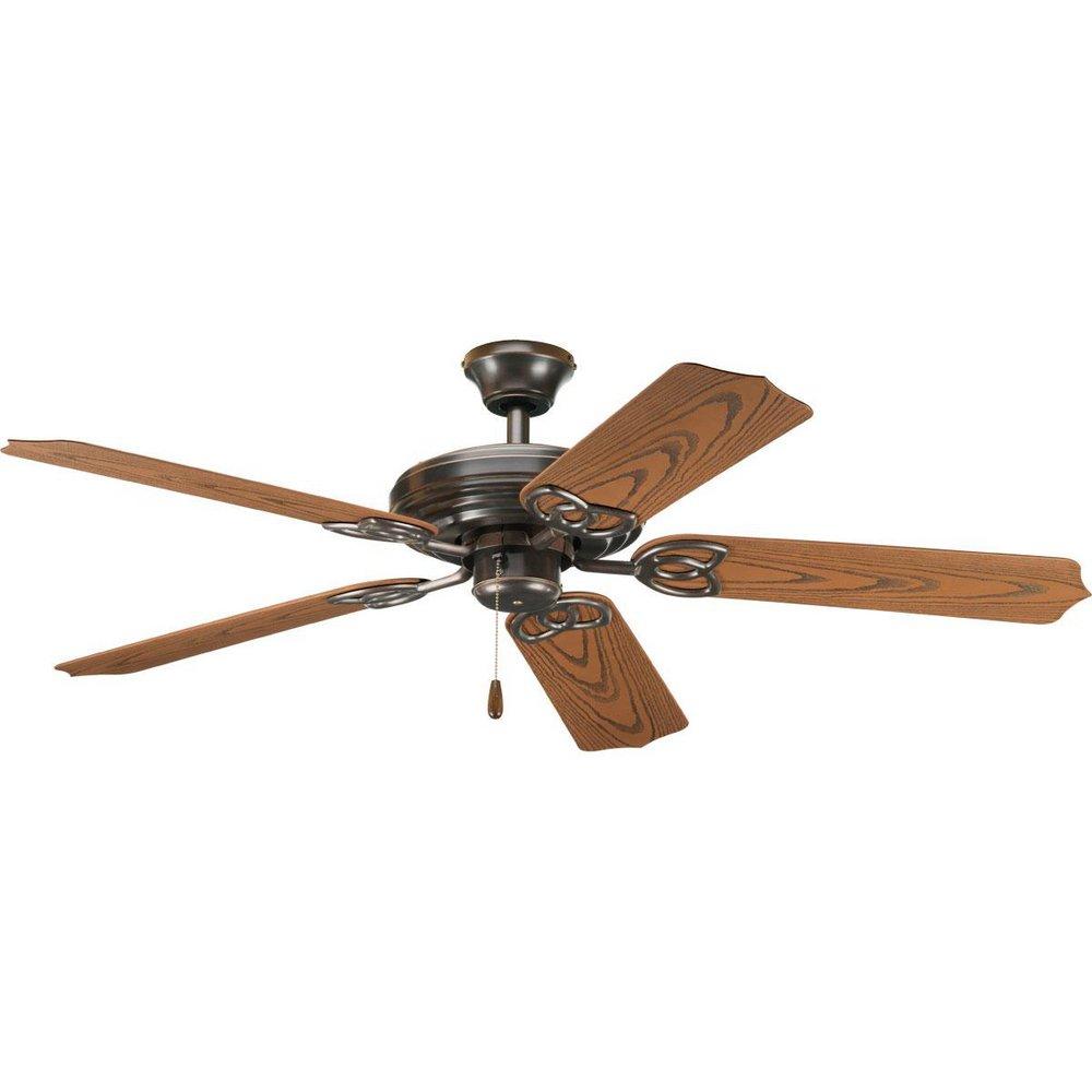 Progress Lighting Antique Bronze 52 in. 5-Blade Outdoor Ceiling Fan 