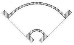 3 in. Flanged Domestic Ductile Iron C110 Full Body 90 Degree Bend