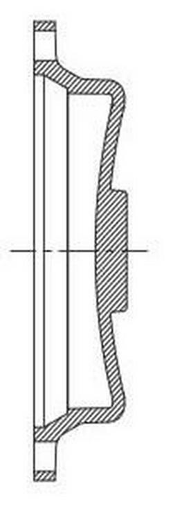 24 in. Mechanical Joint Ductile Iron C153 Short Body Solid Cap