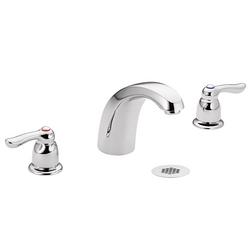 Two Handle Widespread Bathroom Sink Faucet in Polished Chrome