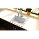 Elkay White 25 x 22 in. No Hole Composite Single Bowl Drop-in Kitchen Sink 