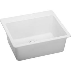 25 in. Drop-in Composite Single Bowl Kitchen Sink in White