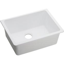 24-5/8 in. Undermount Composite Single Bowl Kitchen Sink in White
